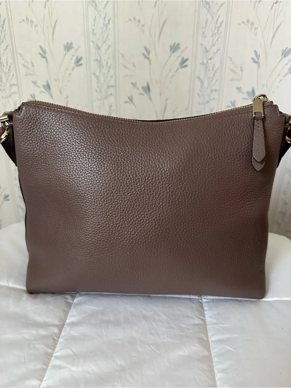 Kate Spade Leather Shoulder Bag with Snake-Print Accent